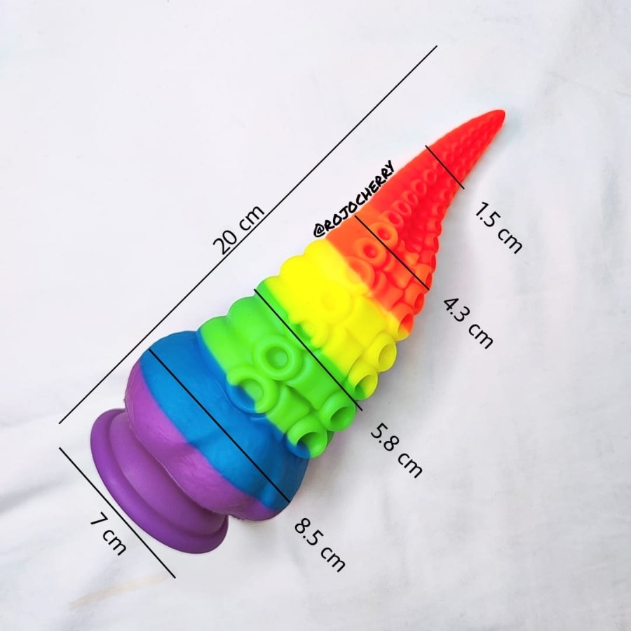 Pul-pito Arcoiris Tentaculo Dildo